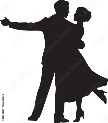 Bride and Groom Wedding Silhouette

Just Married Couple Vector Art

Elegant Wedding Moment Illustration

Romantic Bride & Groom Pose

Classic Wedding Couple Silhouette