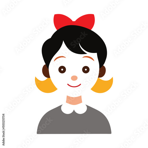 Cindy Lou who vector art illustration on white background photo