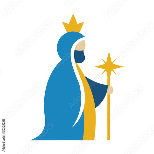epiphany vector art on white background