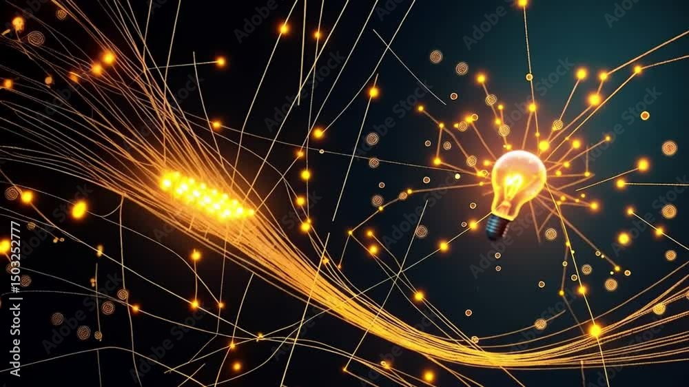 Sparkler lights shining bright on a black background like a festive Christmas tree