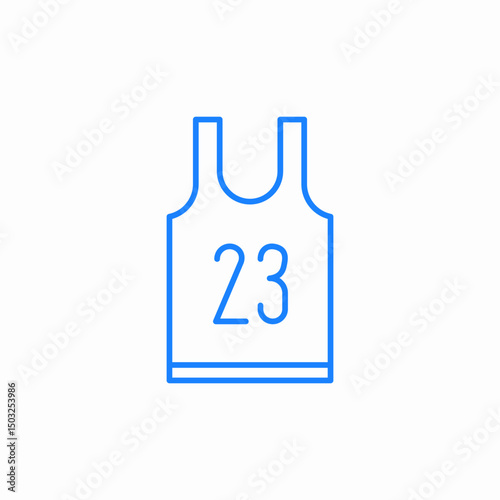 basketball uniform icon sign vector