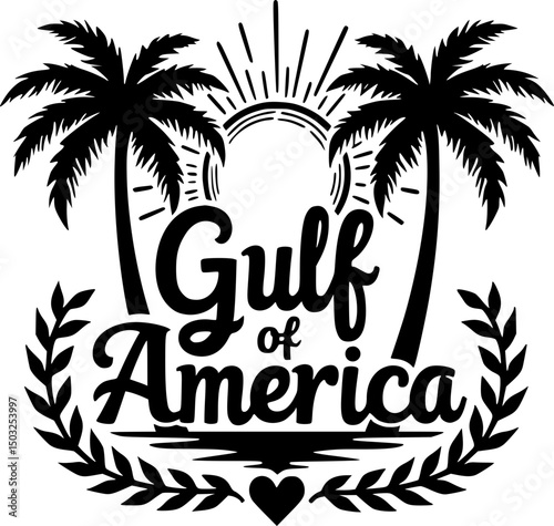 Gulf of America Coastal Design: Tropical Paradise & Travel Art
