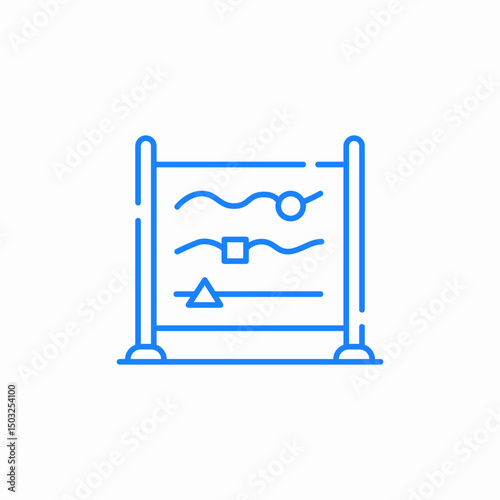bead maze icon sign vector