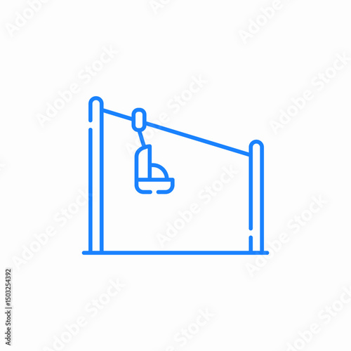 cable swing icon sign vector