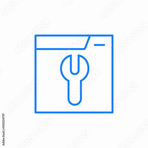 code repair icon sign vector