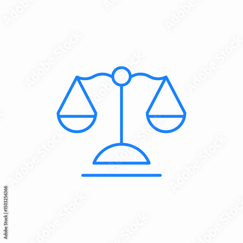 law balance icon sign vector