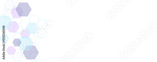 Futuristic molecule structure abstract hexagonal network background for technology and medical science design.