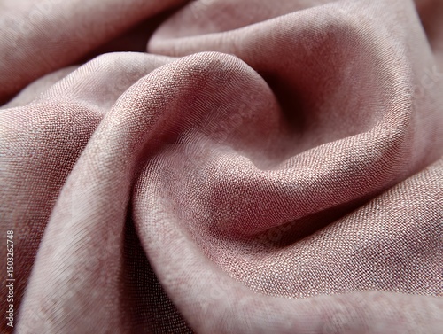 Subtle Textile Texture: A close-up shot unveils the gentle folds and delicate texture of a fabric, its subtle hues and intricate details inviting a tactile exploration of softness and design.