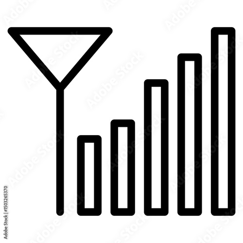 Signal icon in vector illustration