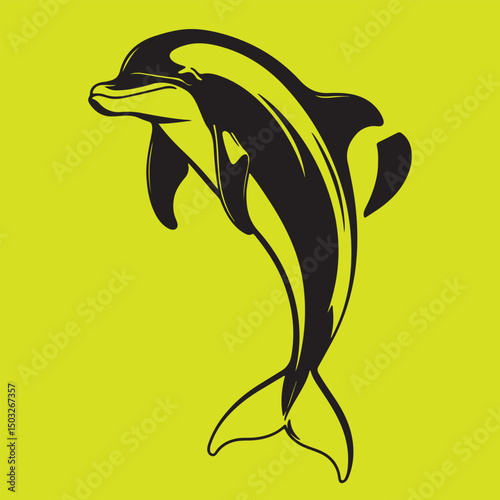 A Dolphin jump over the sea silhouette cover photo