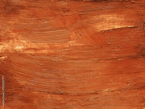 Burnt Orange Abstract Texture: A captivating abstract image featuring a rich burnt orange hue, with dynamic brushstrokes creating a textured and visually striking effect.