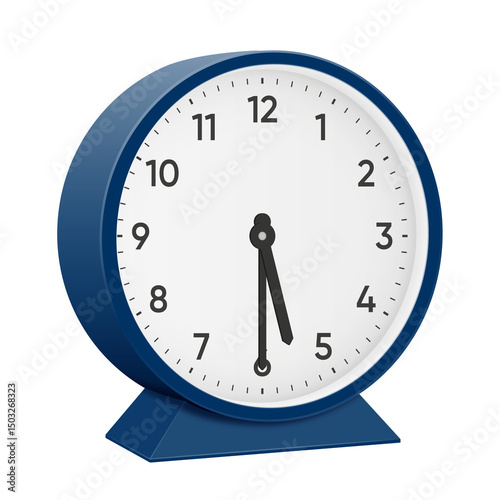 Foto It is half past five, half past 5, 30 minutes past 5, 05 30, 17 30, 5 30 am, 5 30 pm, 30 minutes to 6 oclock