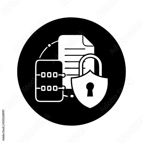 Data security measures with encoding, secure documents, and protected access control