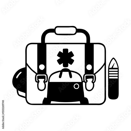 Emergency Medical Kit Symbolizes Rapid Response in Critical Healthcare Situations with Essentials