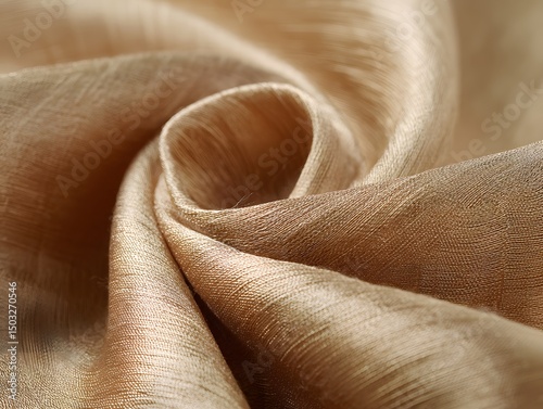Elegant Beige Silk Fabric Texture