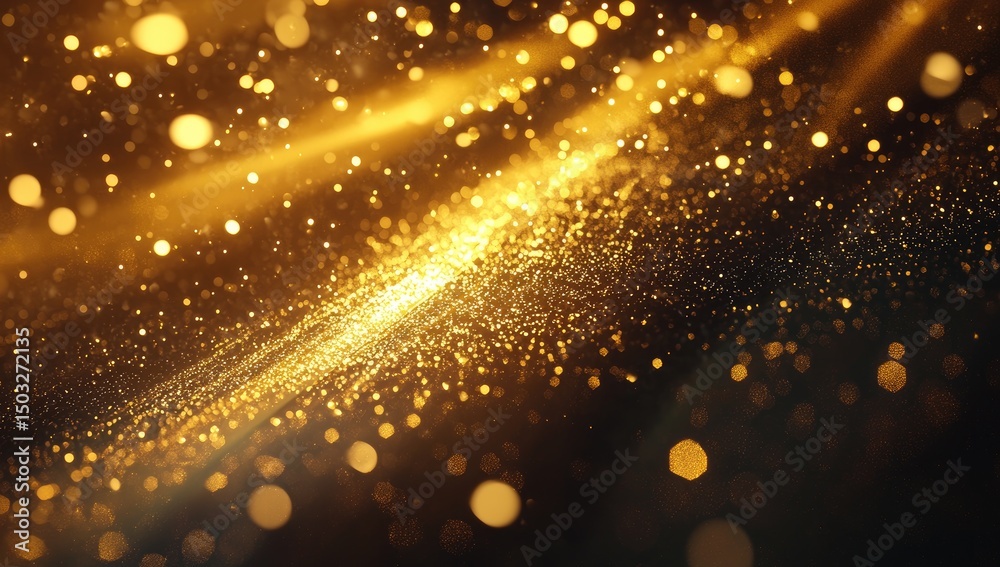 Obraz premium Golden glitter abstract background