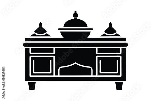 buffet vector silhouette icon
