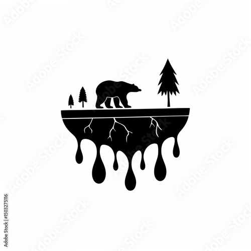 creative Silhouette Global Warming Vector Illustration 