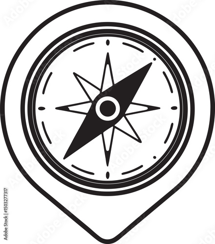 compass rose vector illustration