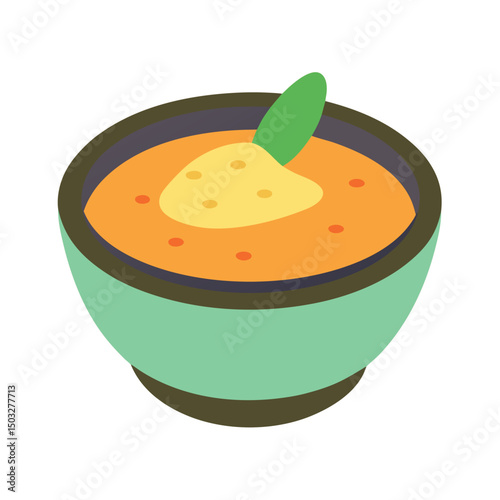 vegetable soup in a bowl