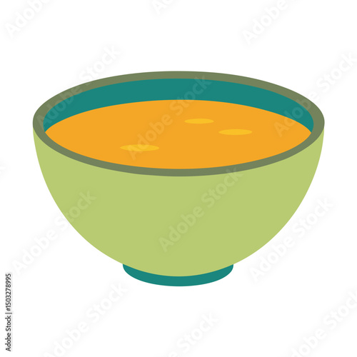 vector illustration of a bowl