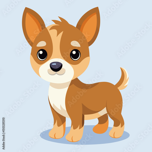 cute cartoon vector dog