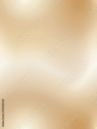 Golden Beige Smooth Flowing Curves Background – Modern Abstract Light Design Wallpaper AI