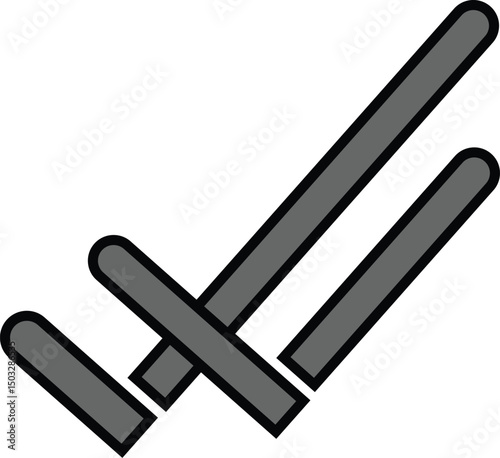 Right tick mark icon vector