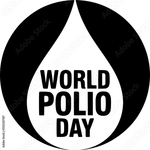 A simple, impactful logo for World Polio Day.