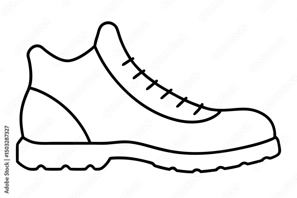 Minimalist Line Art of a Hiking Boot Print – Vector Illustration
Minimalist Line Art of a Hiking Boot Print – Vector Illustration