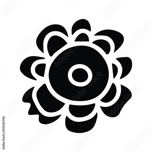 Flower Icon. Flower Petals Vector Illustration. Daisy Flower.