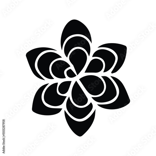 Flower Icon. Flower Petals Vector Illustration. Daisy Flower.