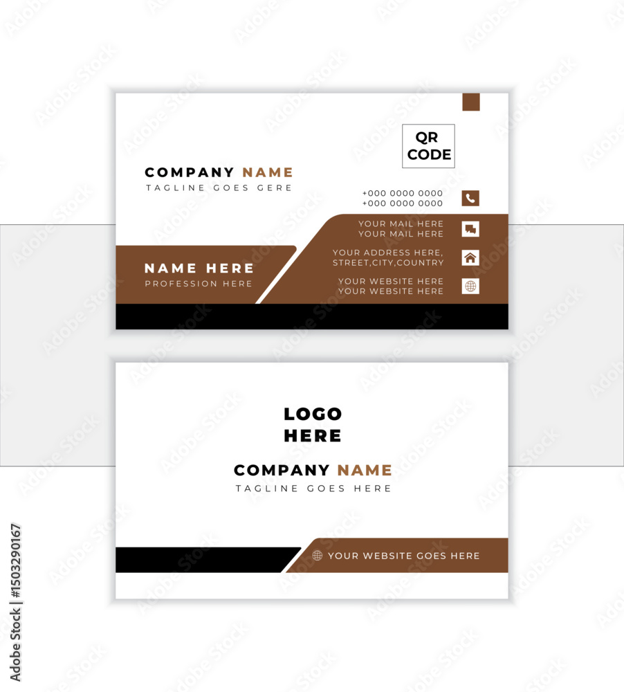 Modern business card template with black,maroon & white colors. Flat design vector abstract creative - Vector
Modern business card template with black,maroon & white colors. Flat design vector abstract creative - Vector