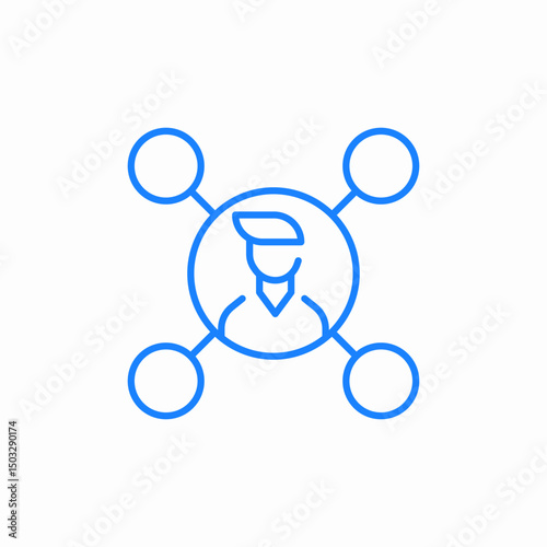 personal skills icon sign vector