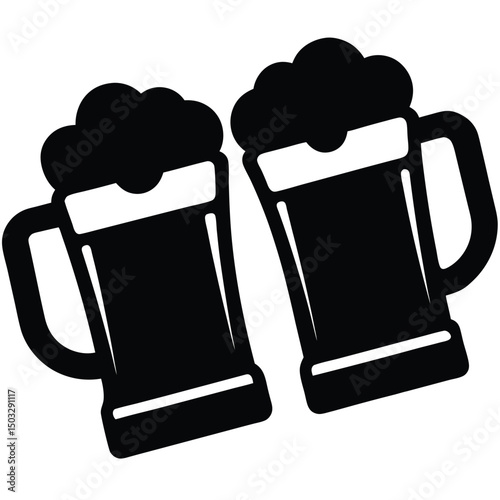 mug of beer with foam