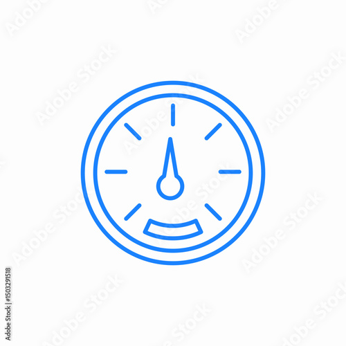 speed gauge icon sign vector