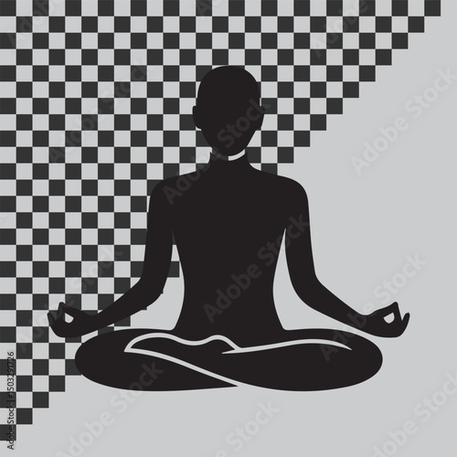 Meditation Pose Wellness & Mind Care Line Icons – Editable Stroke
