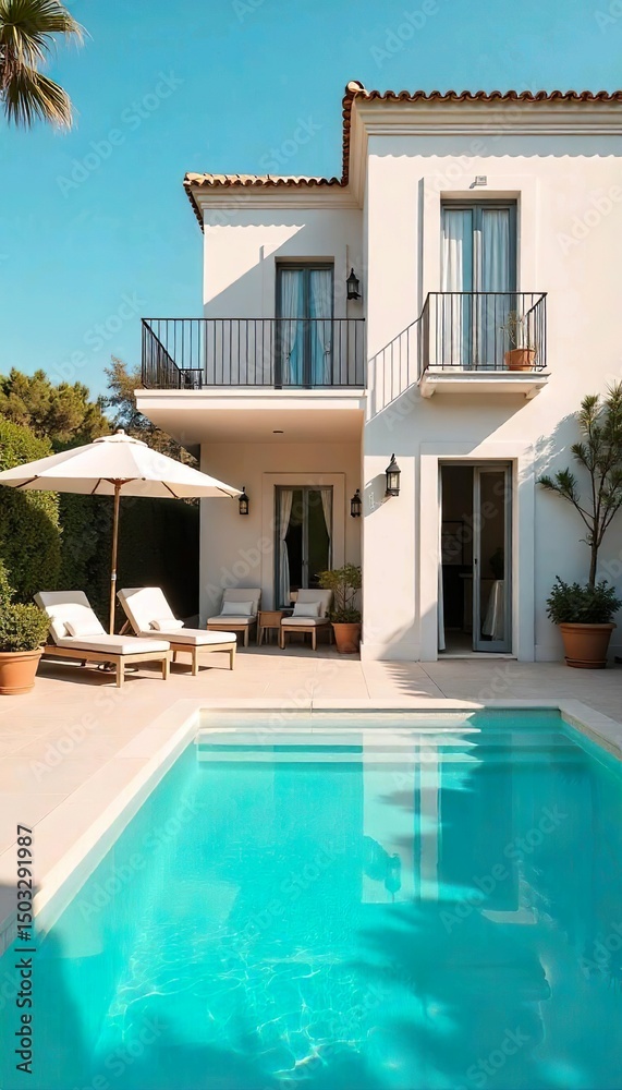 Fototapeta premium House swimming pool