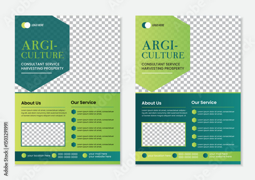 Agriculture Flayer Design Modern And Clean