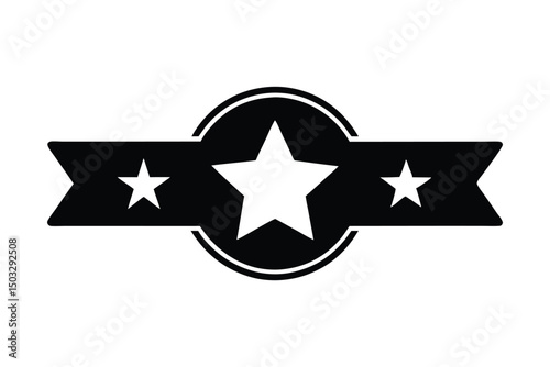 rating vector silhouette icon