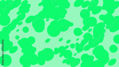 Abstract Green Blob Pattern: A Vibrant and Dynamic Visual Representation of Organic Shapes and Fluid Forms.