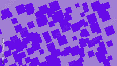 Abstract Purple Geometric Pattern: A vibrant composition of diverse rectangular shapes
