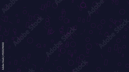 Intricate Dark Purple and Black Abstract Textured Background Pattern with Mysterious Symbols and Glyphs