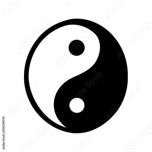 Yin and Yang Symbol Represents Balance Harmony and Interdependence in the Universe
