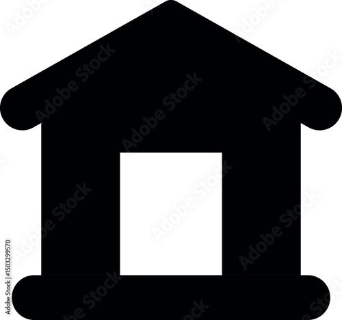 dog house icon vector illustration logo template for many purpose. Isolated on white background. Art & Illustration