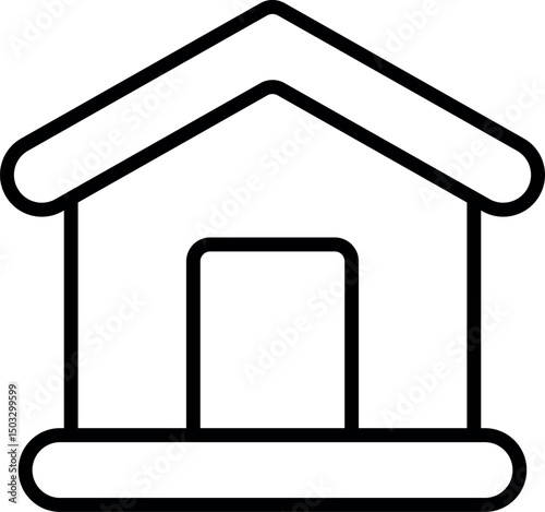 dog house icon vector illustration logo template for many purpose. Isolated on white background. Art & Illustration