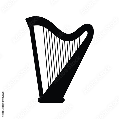 laser harp silhouette art illustration