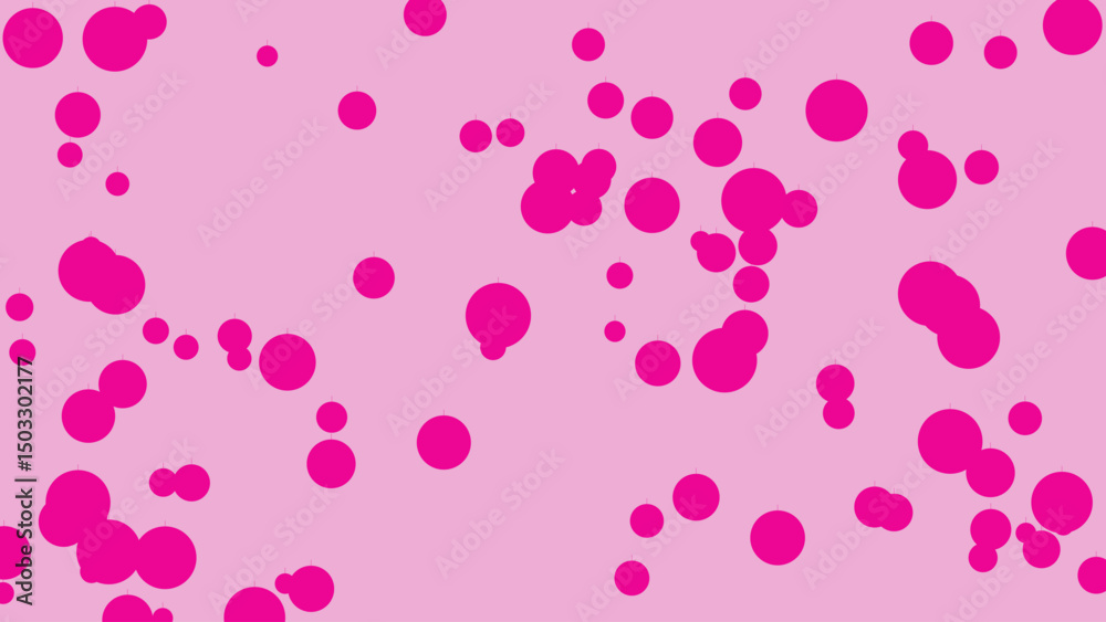 An Abstract Composition of Vibrant Pink Circles Scattered Across a Soft Pink Background, Creating a Playful and Energetic Visual Pattern. An Abstract Composition of Vibrant Pink Circles Scattered Across a Soft Pink Background, Creating a Playful and Energetic Visual Pattern.