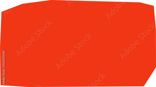 A Vibrant Red Rectangular Shape, Possibly Representing a Simple Abstract Design or Geometric Form.
