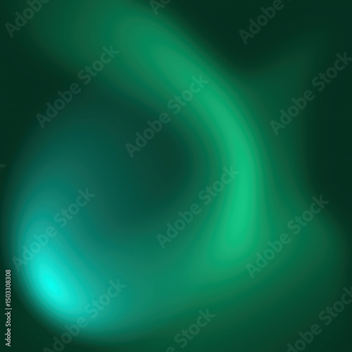 Abstract illustration similar to northern lights. Night starry sky. Arctic circle. Illustration with copy space. Northern lights, aurora borealis, luminescence